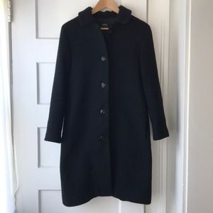 A.P.C. Black Wool Coat